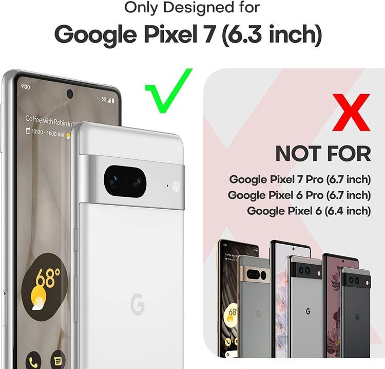 No. 1 - TAURI [5 in 1 Designed for Google Pixel 7 Case - 3