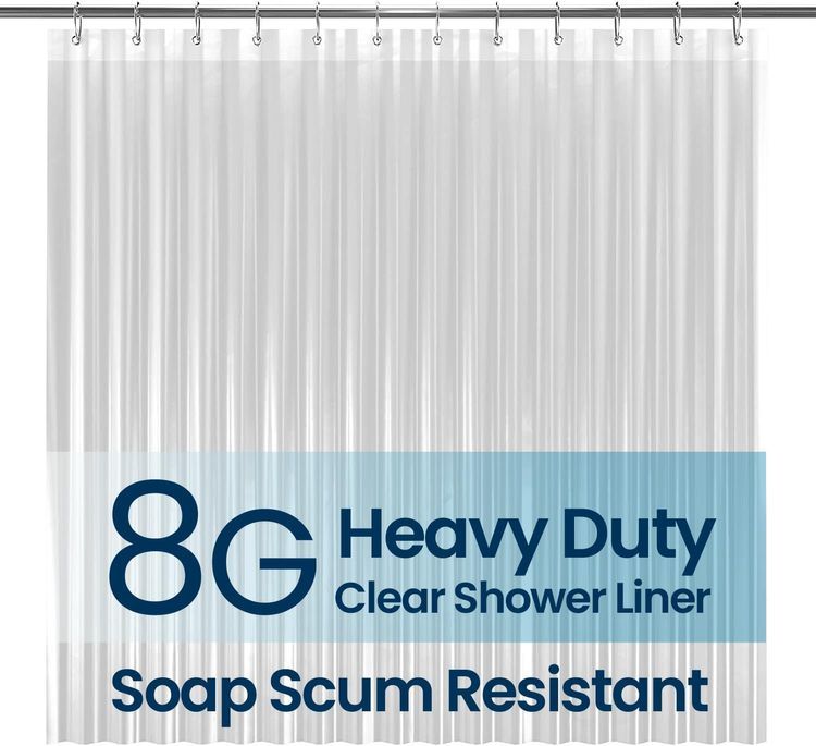 No. 2 - LiBa Bathroom Shower Curtain Liner - 1