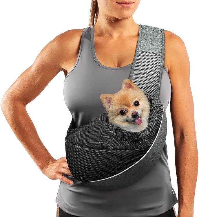 No. 8 - AOFOOK Dog Sling Carrier - 1