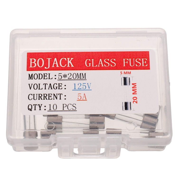 No. 5 - BOJACK 10 Pcs Fast-Blow Glass Fuse - 3