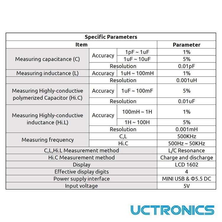 No. 6 - UCTRONICS Capacitance Meter - 4