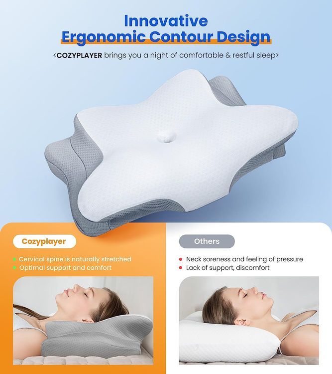 No. 5 - Cozyplayer Ultra Pain Relief Cooling Pillow - 2