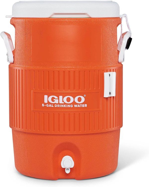 No. 6 - Igloo Portable Sports Cooler Water Beverage Dispenser with Flat Seat Lid - 1