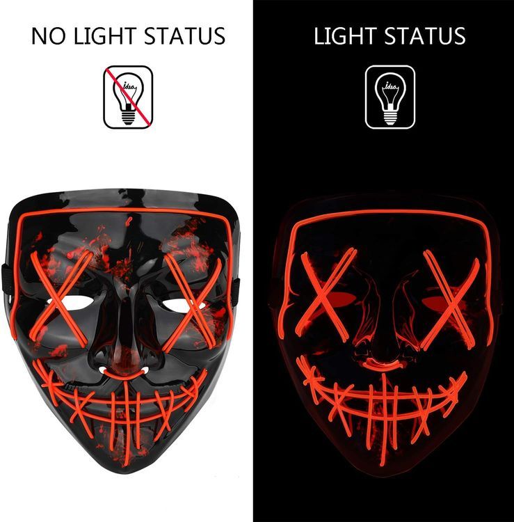 No. 1 - Poptrend LED Light up Mask - 2