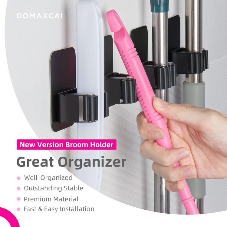 No. 4 - DOMAXCAI Broom and Mop Holder - 2