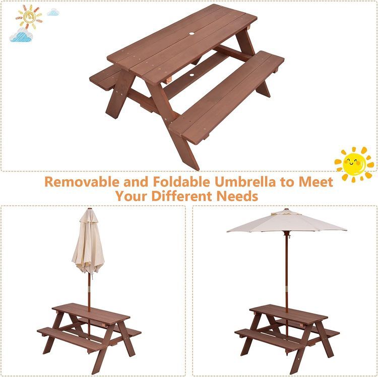 No. 8 - Costzon Picnic Table Set - 3