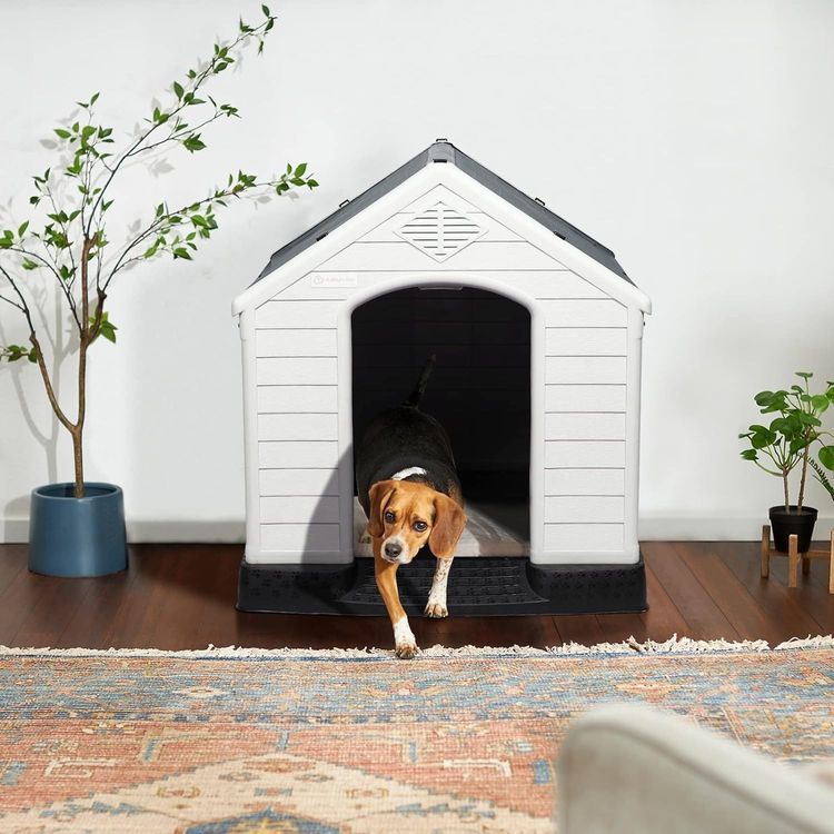 No. 2 - LEMBERI Durable Waterproof Plastic Dog House - 2