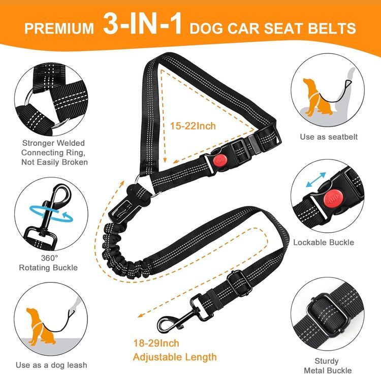 No. 10 - Pavsrmy Dog Car Seat Belt - 5