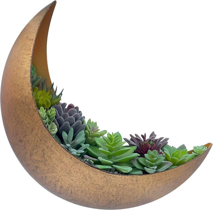 No. 9 - AERLO Wall Mounted Metal Moon Planter - 1