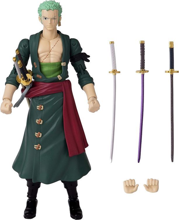 No. 8 - ANIME HEROES Bandai America One Piece, Roronoa Zoro - 1