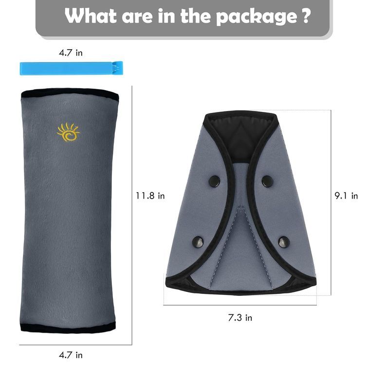 No. 6 - Seat Belt Adjuster and Seatbelt Pillow for Kids Travel - 5