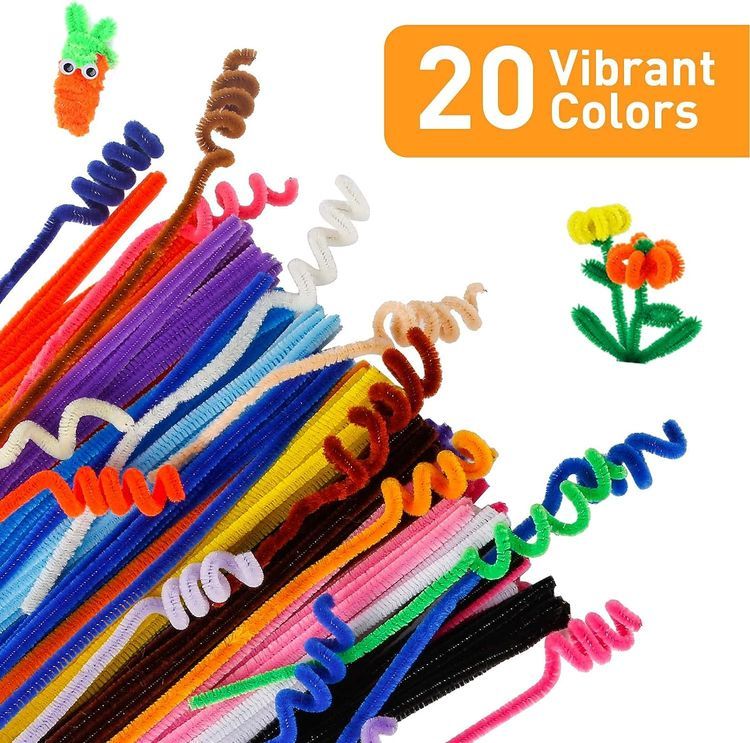 No. 5 - Caydo 200 PCS Pipe Cleaners Craft Supplies - 2