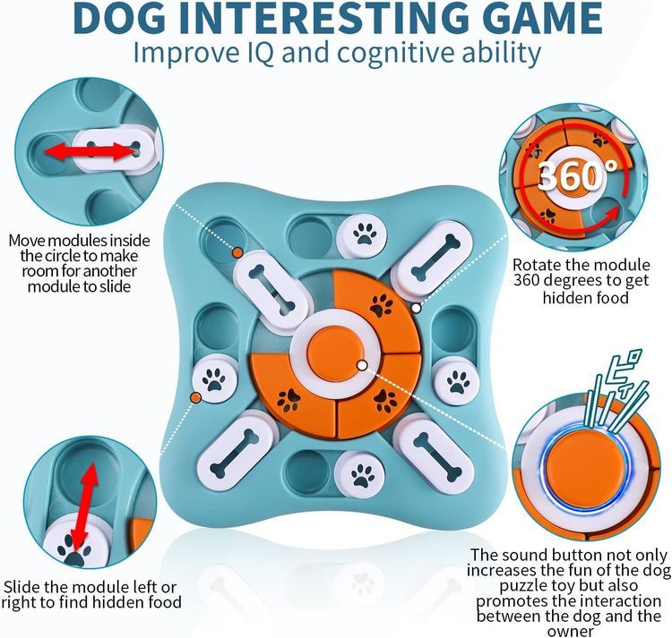 No. 6 - FOXMM Interactive Dog Treat Puzzle Toys - 3