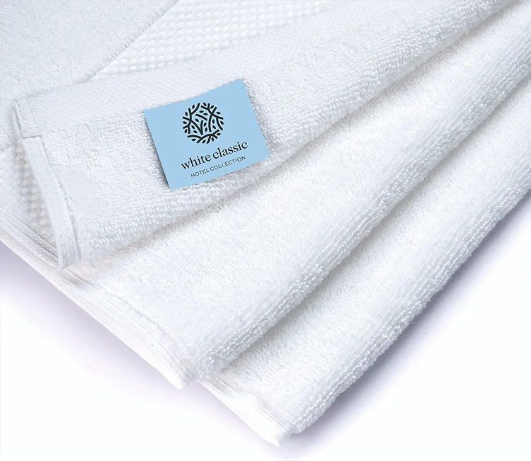 No. 9 - White Classic Bath Towel Set - 4