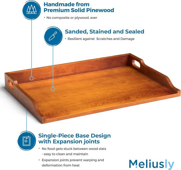 No. 2 - Meliusly Solid Wood Stove Top Cover Board - 3