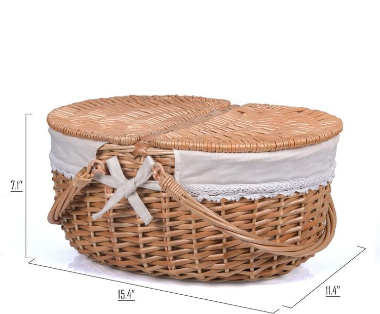 No. 3 - Rurality Wicker Picnic Basket - 2