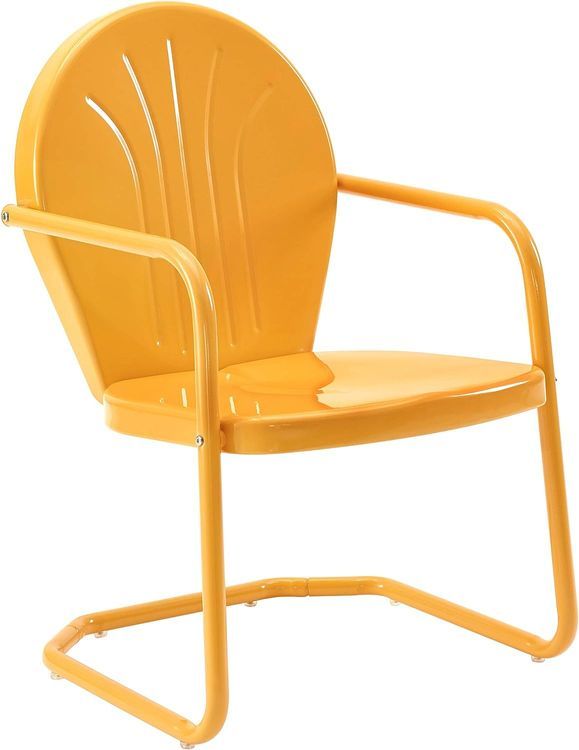 No. 9 - Crosley Furniture CO1001A-TG Griffith Retro Metal Outdoor Chair - 1