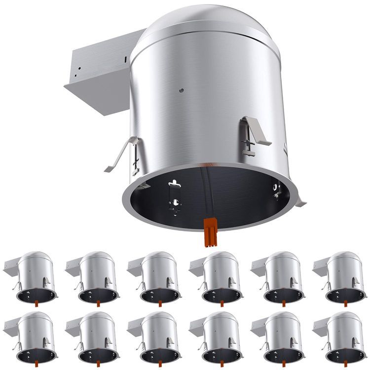 No. 9 - Sunco 12 Pack Can Lights for Ceiling 6 Inch Remodel Recessed Lighting Housing - 1