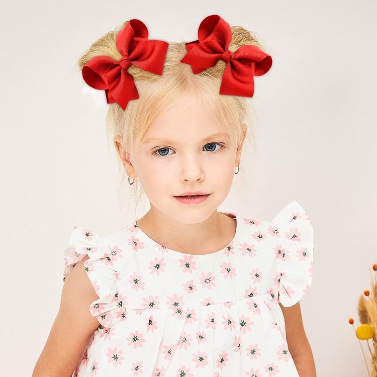 No. 3 - Hair Bows for Girls Grosgrain Ribbon - 4