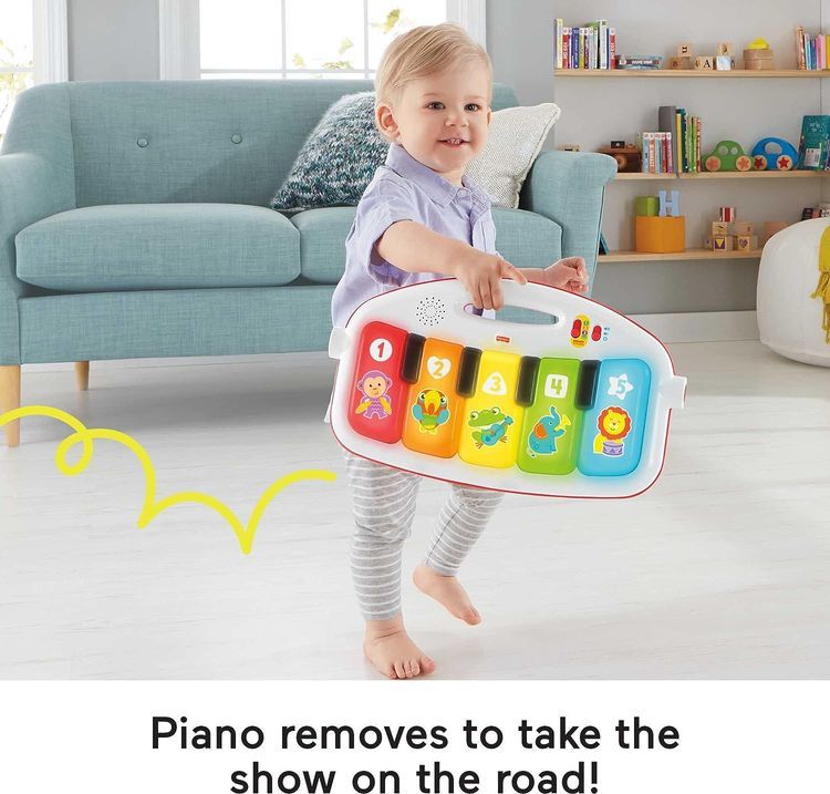 No. 2 - Fisher-Price Baby Playmat Deluxe Kick & Play Piano Gym - 5