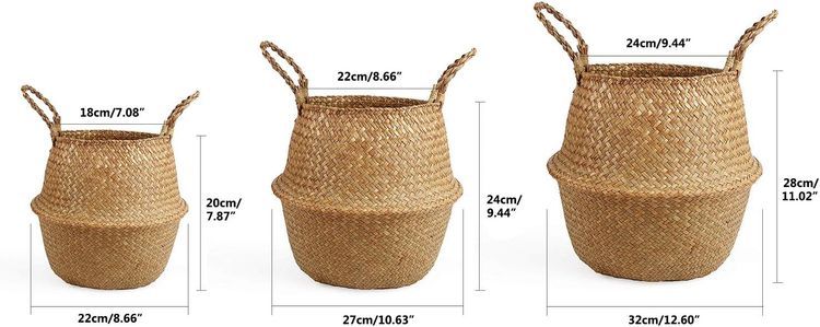 No. 1 - BlueMake Woven Seagrass Basket - 2