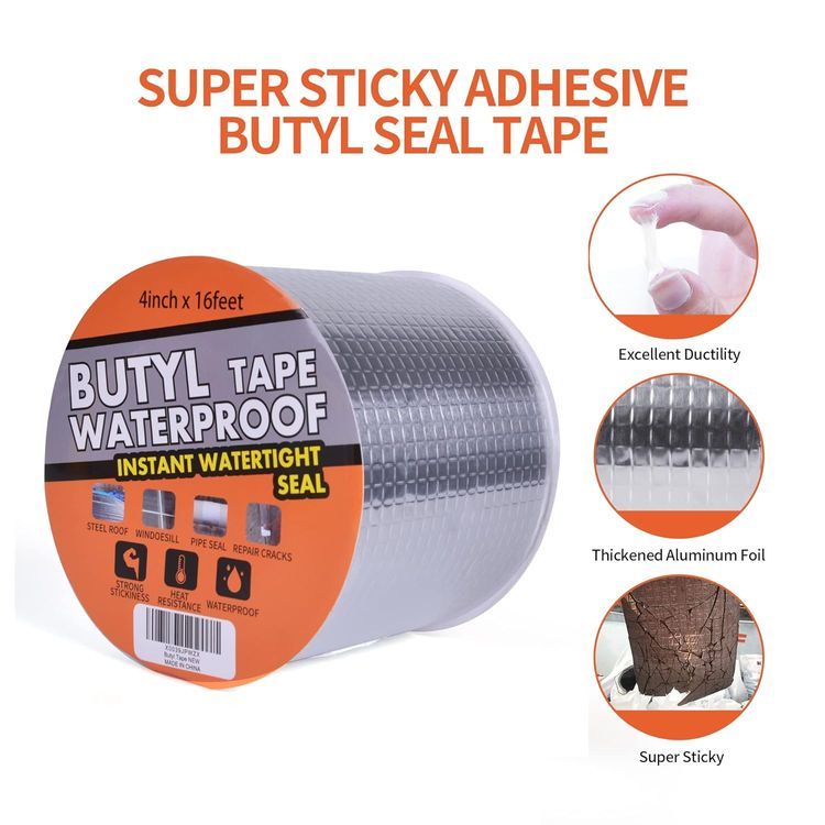 No. 9 - TAPEBEAR Butyl Tape Waterproof Sealing Tape Aluminum Foil Tape - 2