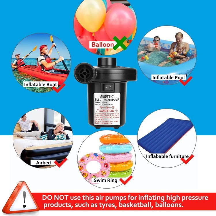 No. 1 - AGPTEK Electric Air Pump - 2