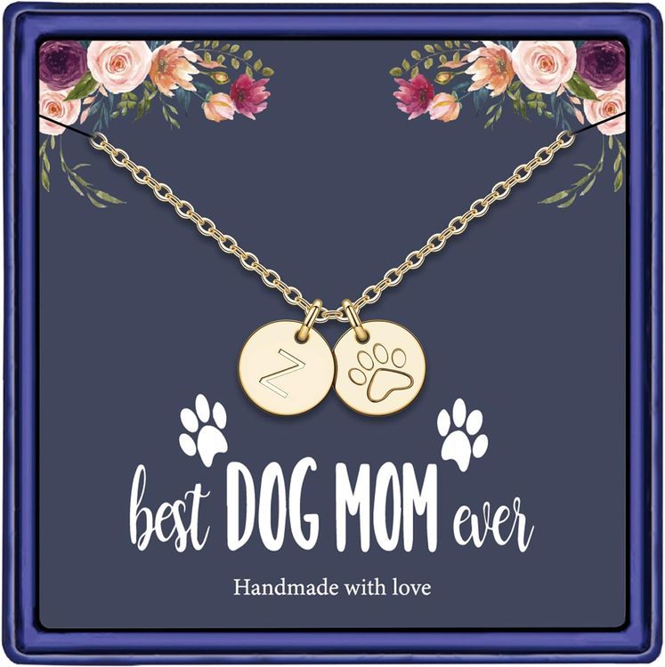 No. 4 - Dog Mom Gifts for Women Necklace - 1