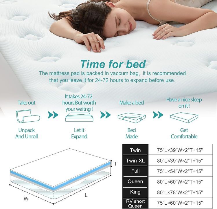 No. 8 - Hansleep Memory Foam Mattress Topper - 4