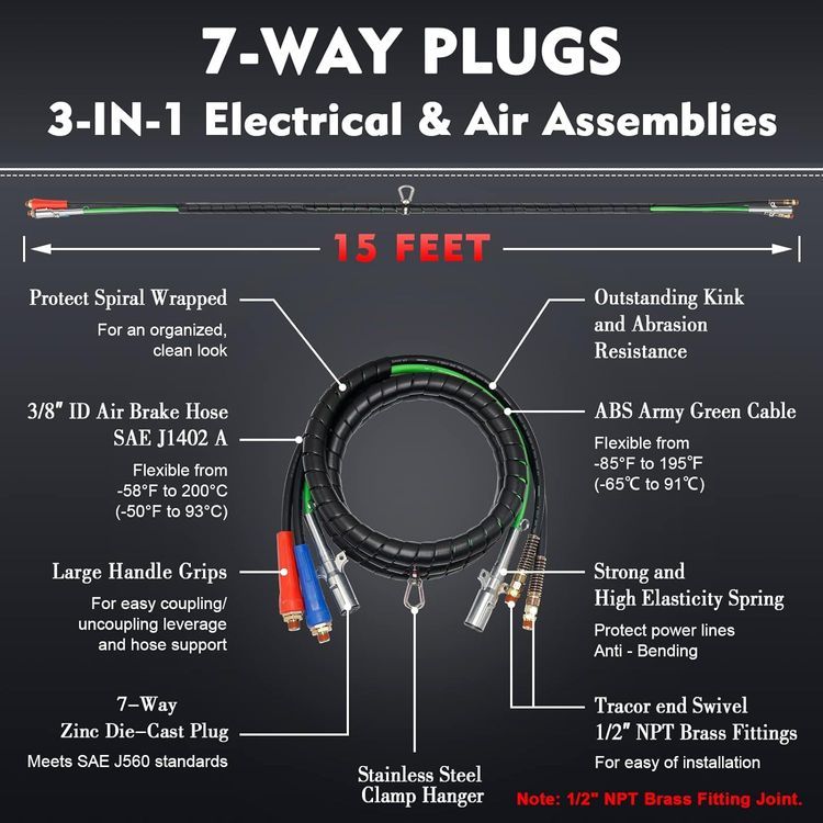 No. 2 - Dazakoot 15FT Air Line Hose Kits - 2