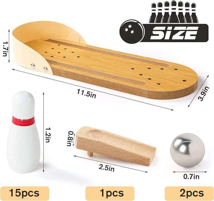 No. 4 - Mini Desktop Bowling Game Set - 2