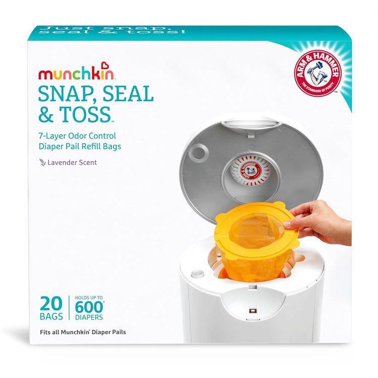 No. 4 - Munchkin Arm and Hammer Diaper Pail Snap, Seal and Toss Refill Bags - 1