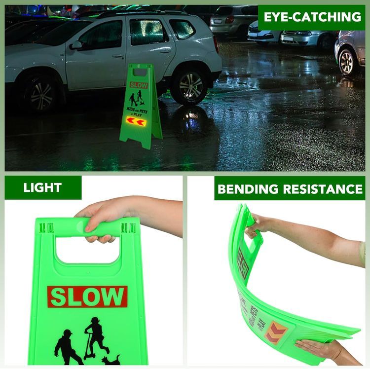 No. 7 - XPCARE 4Pack Kids Playing Street Safety Sign - 4