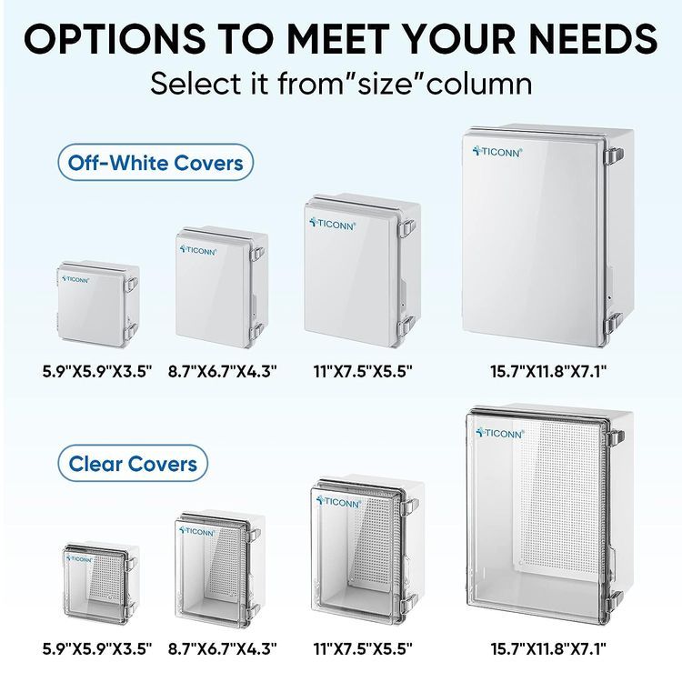 No. 9 - TICONN Waterproof Electrical Junction Box - 3