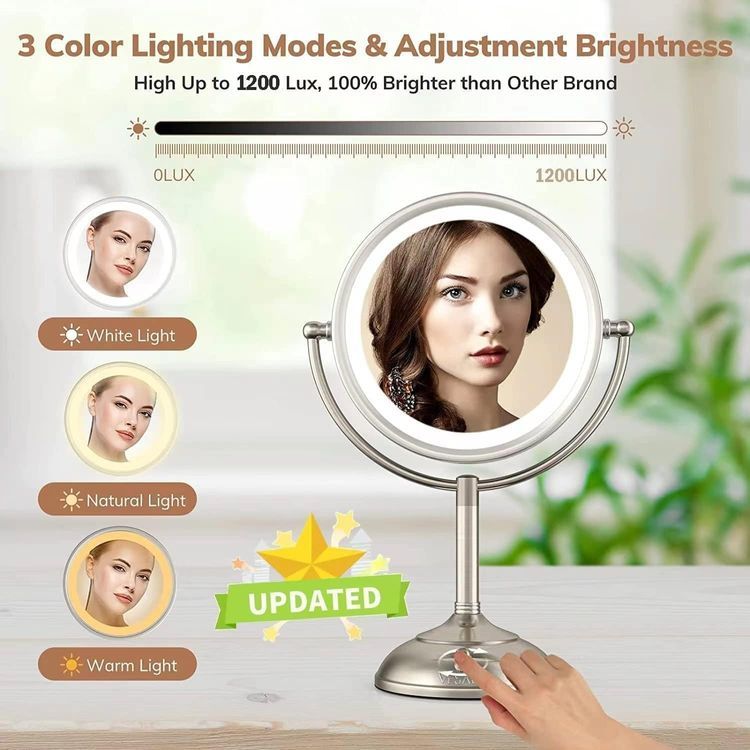 No. 9 - VESAUR Professional 8.5" Large Lighted Makeup Mirror - 2