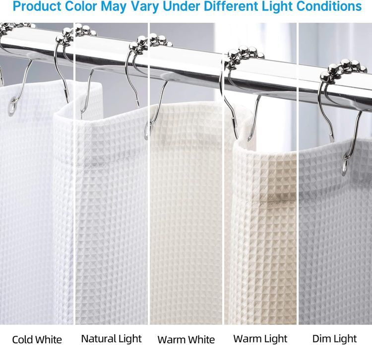 No. 3 - AmazerBath White Shower Curtain - 2