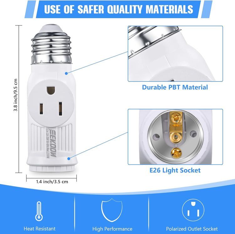 No. 10 - Feekoon Light Socket Adapter - 3