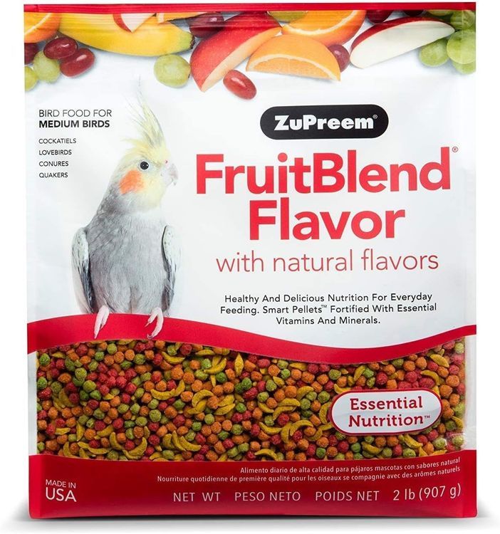 No. 9 - ZuPreem FruitBlend Flavor Pellets Bird Food for Medium Birds - 1