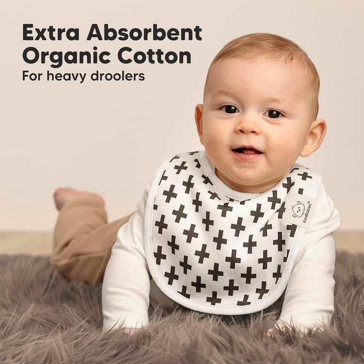 No. 4 - 8-Pack Organic Baby Bibs - 5