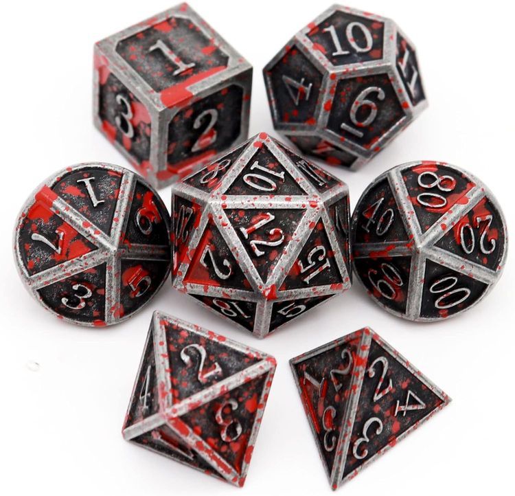 No. 5 - Haxtec Bloodstained DND Dice Set - 1