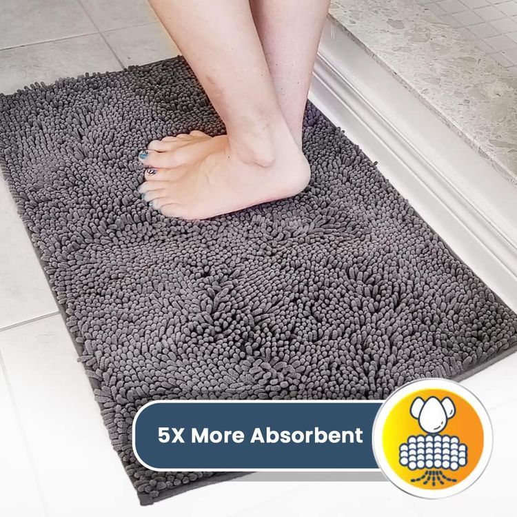 No. 1 - Muddy Mat Highly Absorbent Microfiber Door and Bath Mat - 4