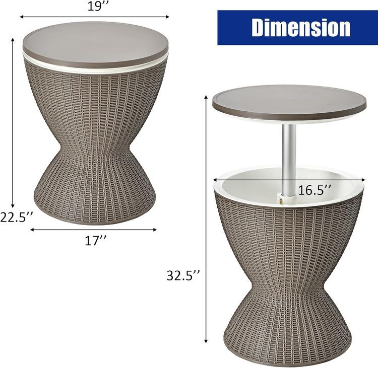 No. 10 - Giantex Coffee Table with Ice Cooler - 3