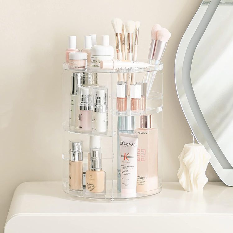 No. 8 - HBlife 360 Rotating Makeup Organizer - 4