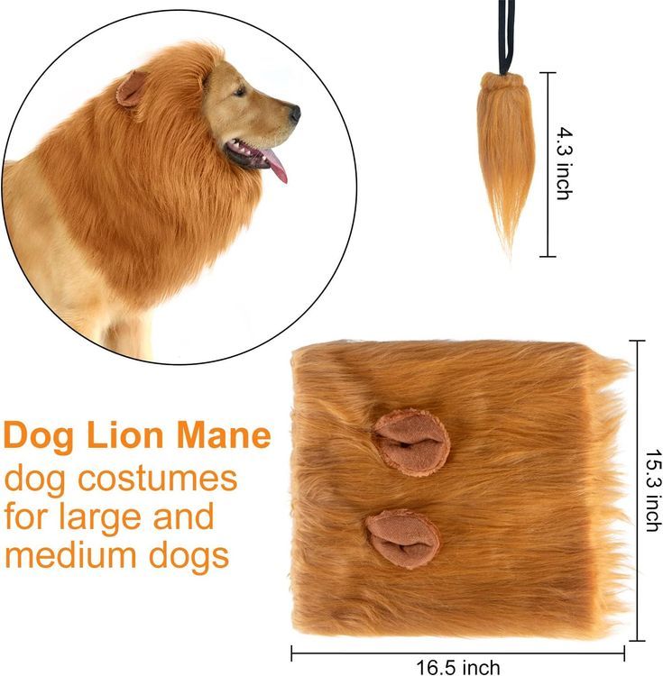 No. 8 - Dog Lion Mane Costume - 5