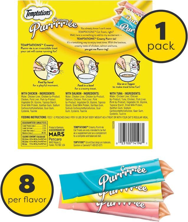 No. 1 - Temptations Creamy Puree Cat Treats - 2