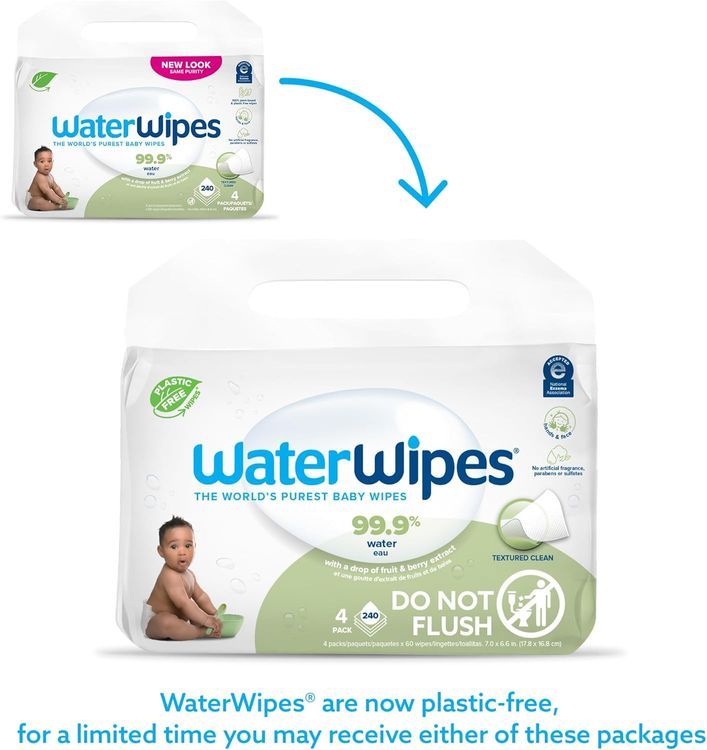 No. 7 - WaterWipes Plastic-Free Textured Clean, Toddler & Baby Wipes - 2