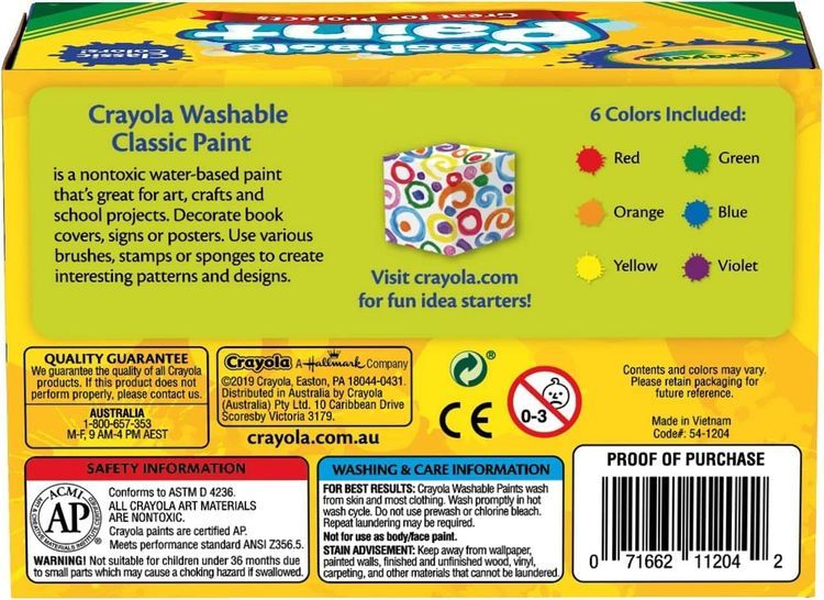 No. 5 - Crayola Washable Kids Paint - 4