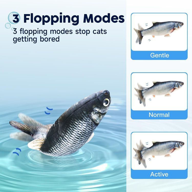 No. 5 - Potaroma Cat Toys Flopping Fish - 3