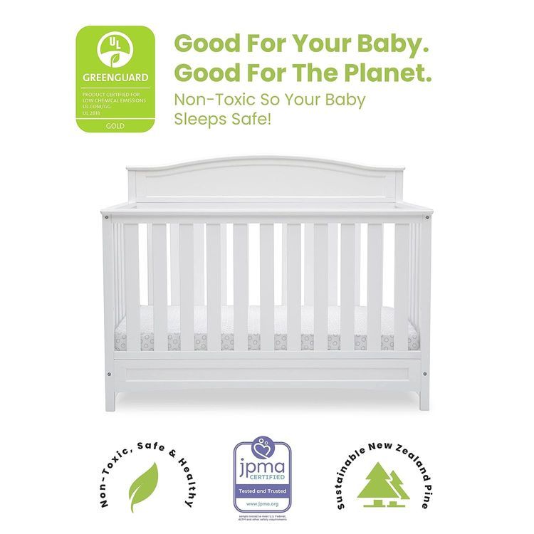 No. 7 - Delta Children Emery 4-in-1 Convertible Crib - 2