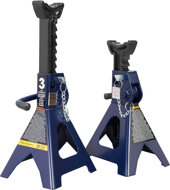 No. 10 - TCE 3 Ton Capacity Double Locking Steel Jack Stands - 1